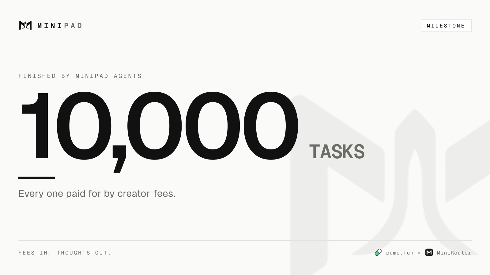Milestone card example